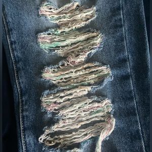 Kancan Pastel Colored Distressed Jeans